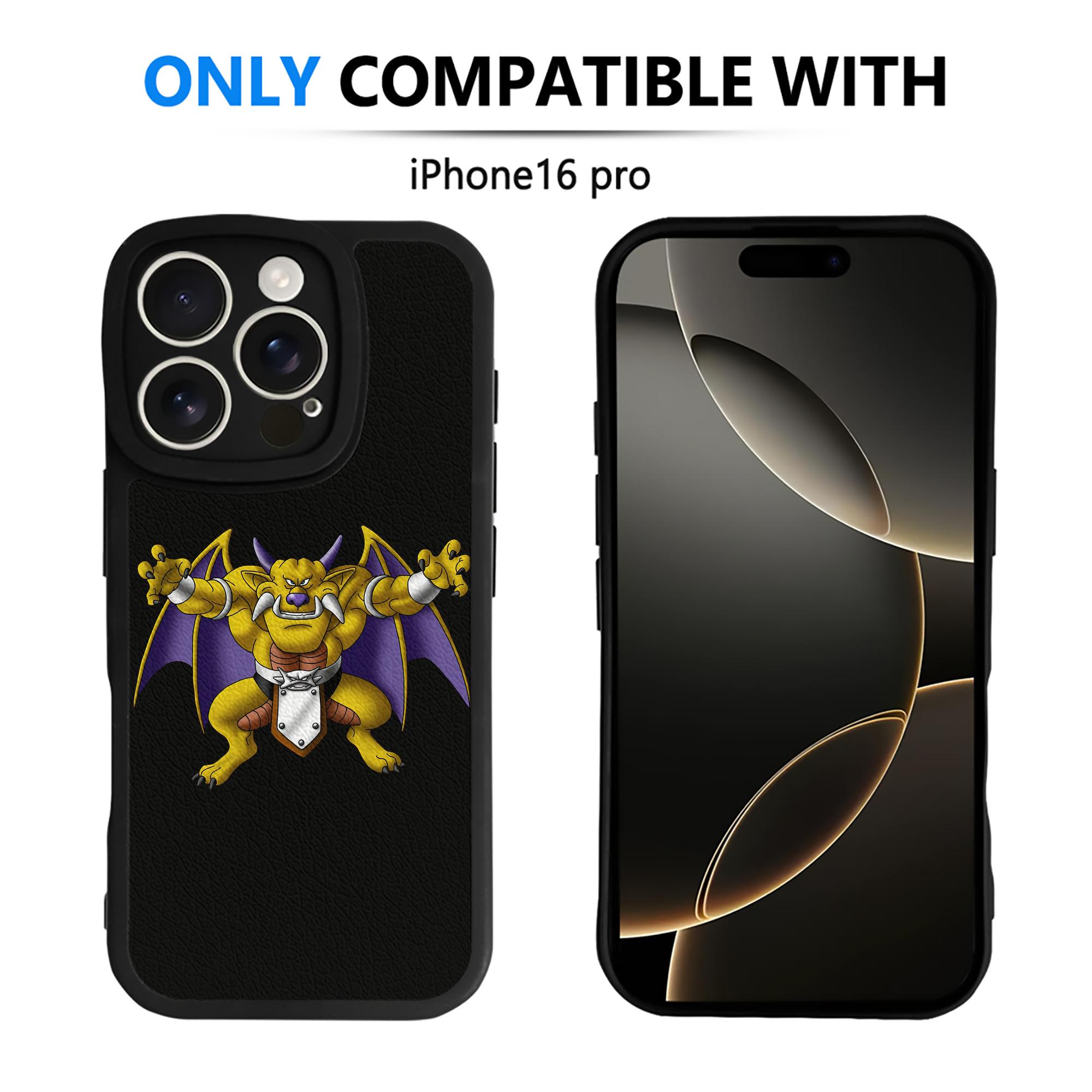 （画像用） ドラゴンクエスト Doragon Kuesuto Dragon Quest 【iPhone 16シリーズ対応】シリコンスマホケース（レザー調） 材質：シリコン
